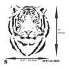 Tiger Head Stencil