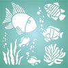 Tropical Fish Stencil
