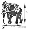 Indian Elephant Stencil