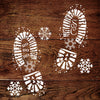 Santa Footprints Stencil