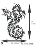 Tribal Dragon Stencil