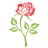 Single Rose Stencil