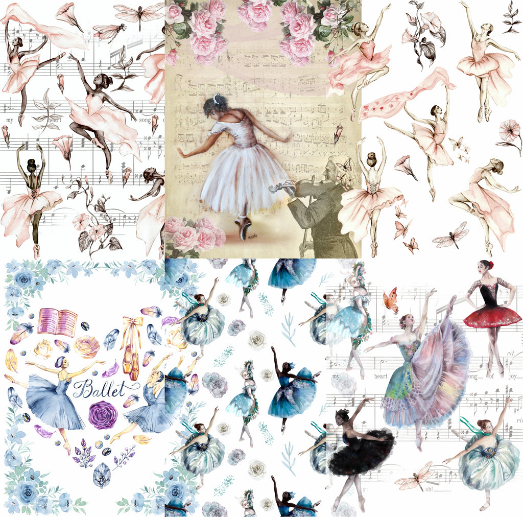 Ballet Theme Mulberry Rice Paper