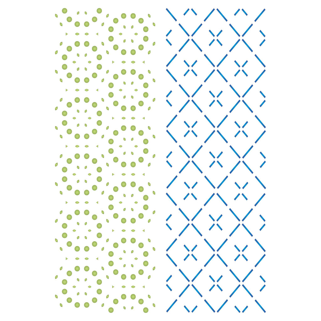 Dots Dashes Layering Stencil