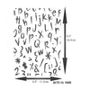 Alphabet Layering Stencil